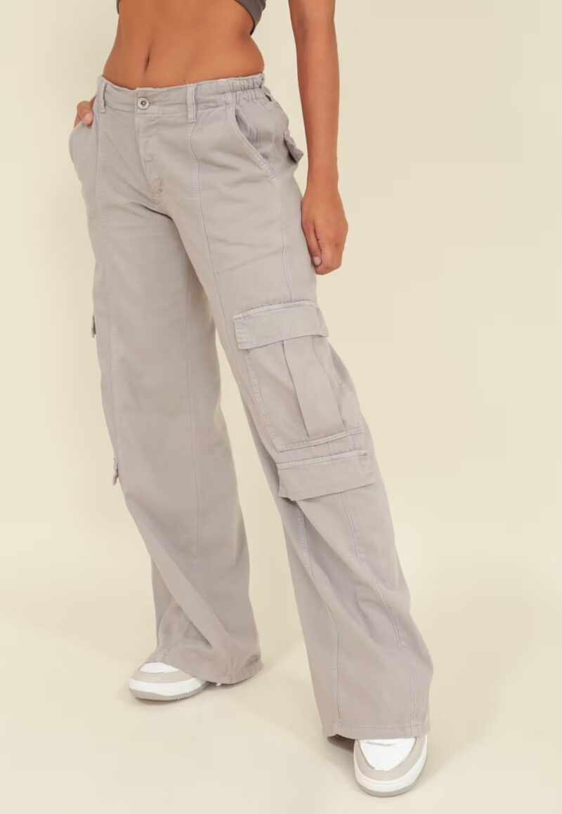 CALÇA CARGO SARJA ELÁSTICO COSTAS