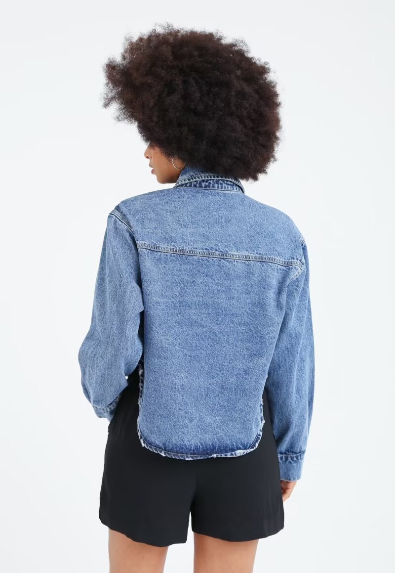 JAQUETA JEANS MANGA LONGA MULLET - Image 3