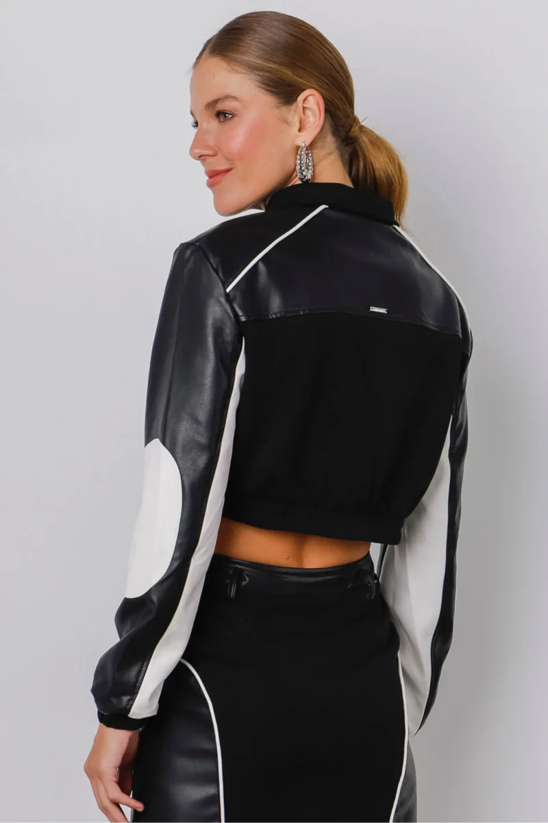 JAQUETA CROPPED MOTO RACING LIMA - Image 2