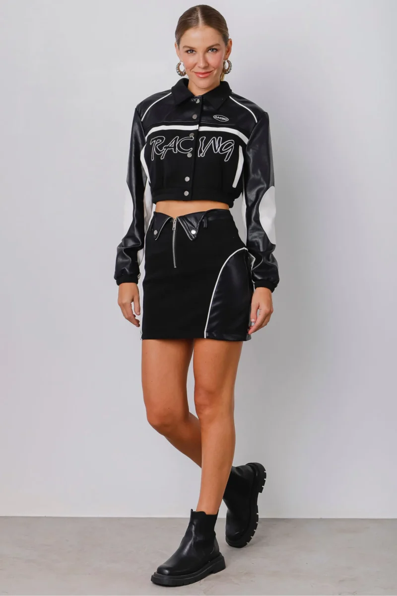 JAQUETA CROPPED MOTO RACING LIMA - Image 4